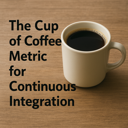 Cup of Coffee Metric illustration